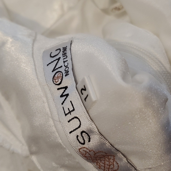 NEW Sue Wong Lace Open Back Dress Size 12 - Picture 6 of 16